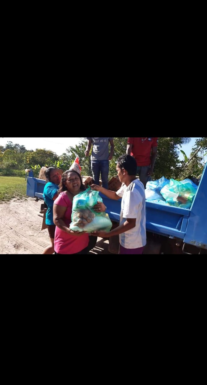 Humanitarian supplies and community distribution in Suriname