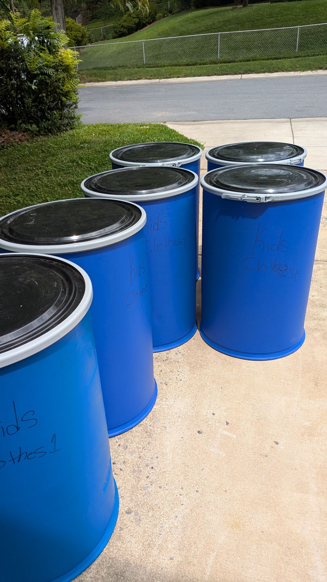 Packed barrels ready for shipment